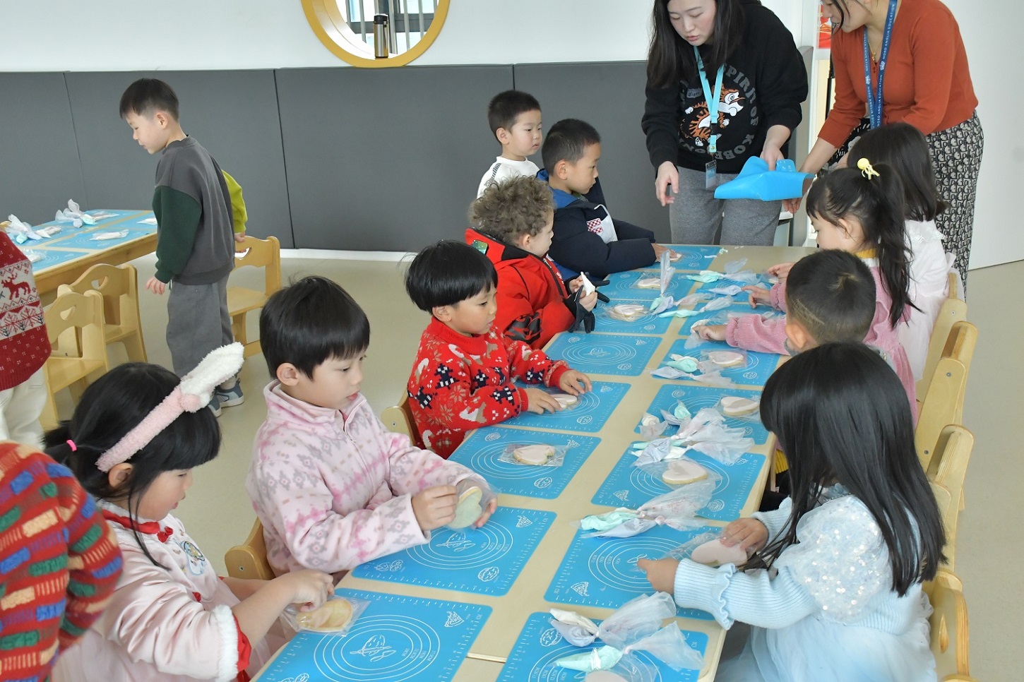 Kindergarten kids Celebrating Valentines Day-Kindergarten kids Celebrating Valentines Day